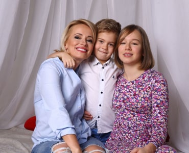 Оксана Гутцайт та донька Еліна